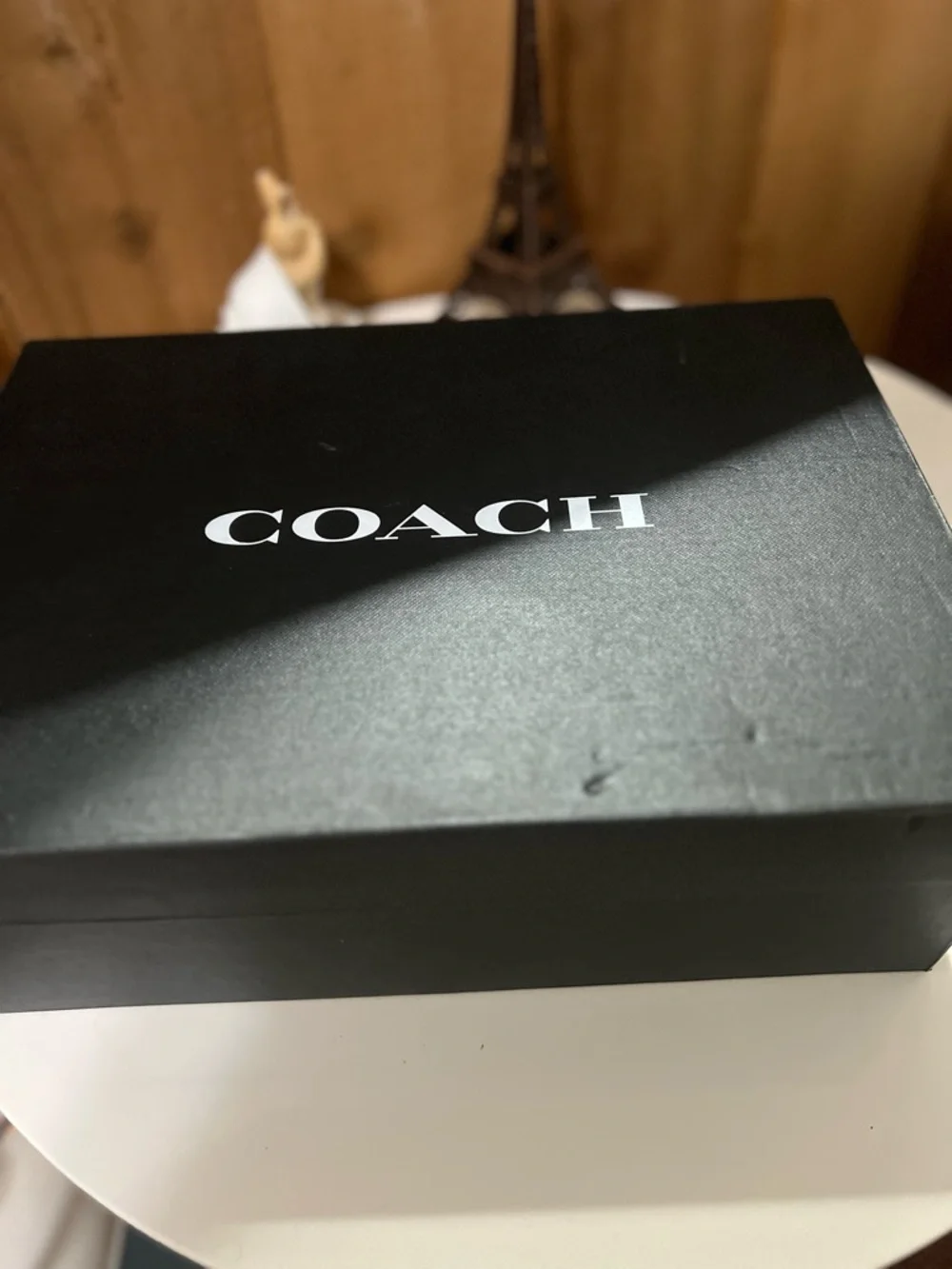 Coach Black Suede Platform Heels with Ankle Strap - Picture 7 of 9